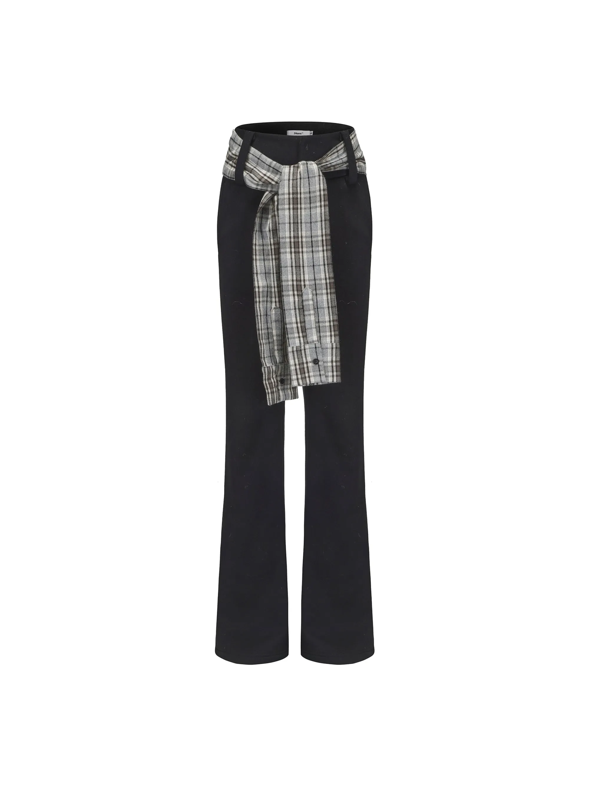 Lattice Split-Leg Wide Sweatpants