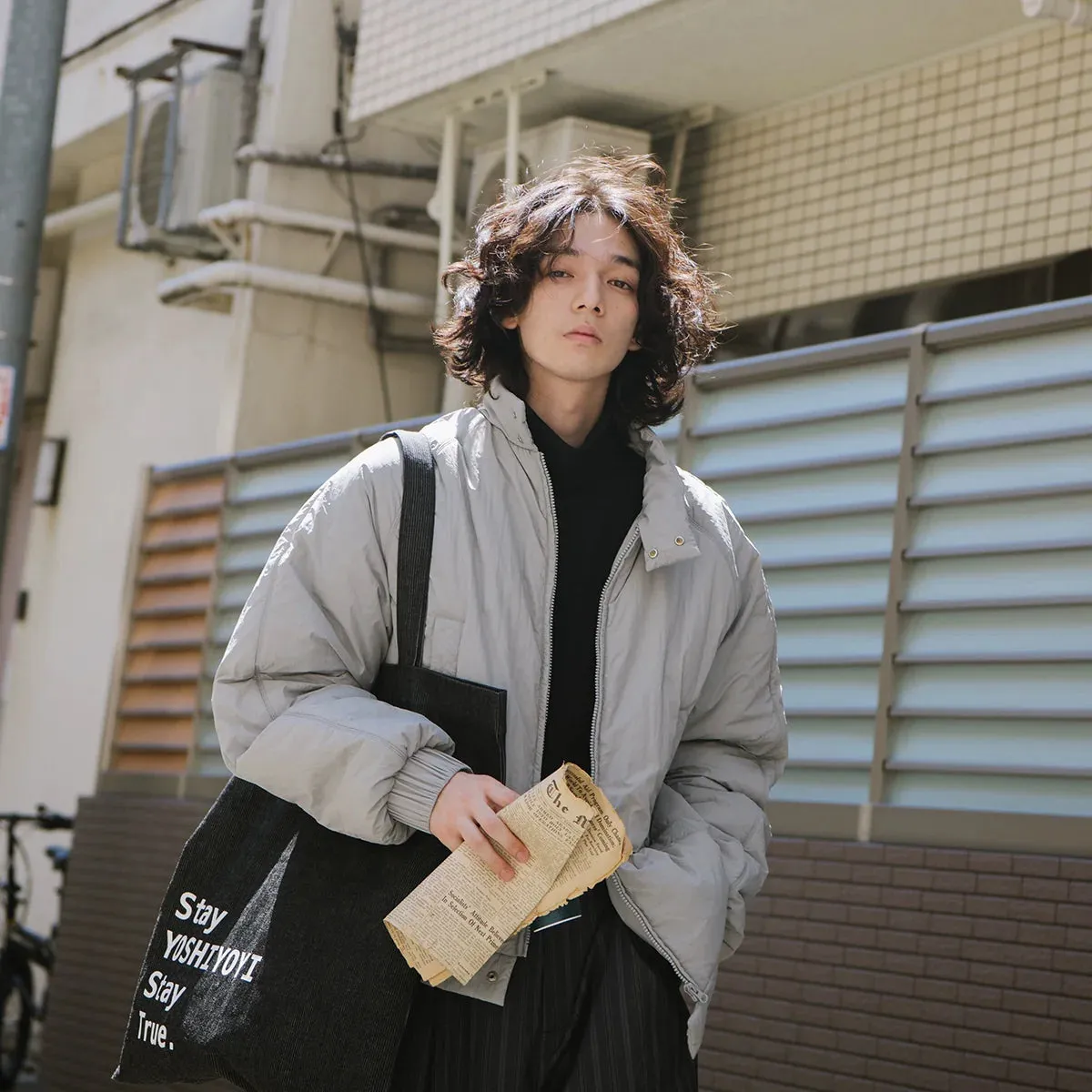 Light Gray Puffer Jacket