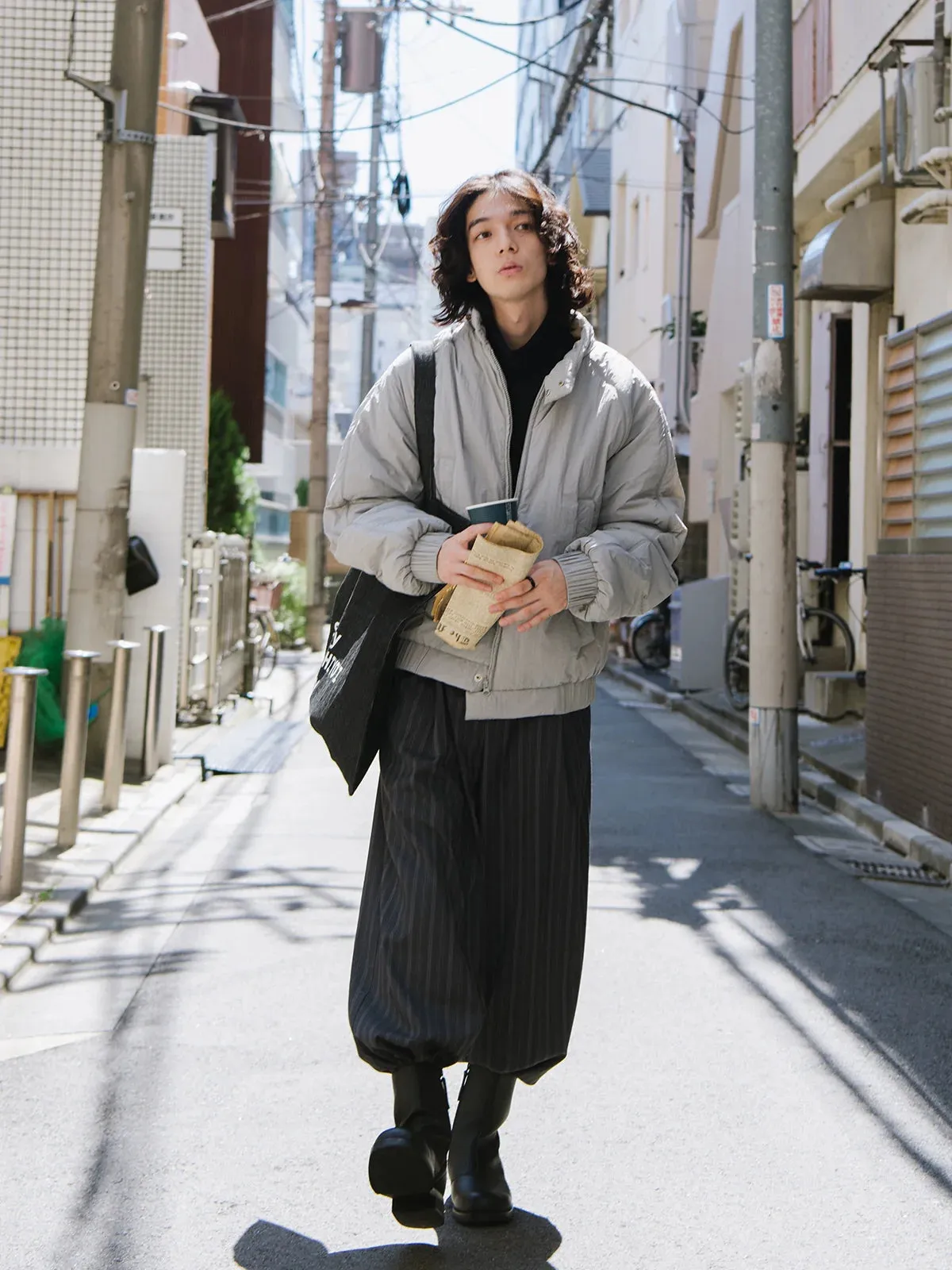 Light Gray Puffer Jacket