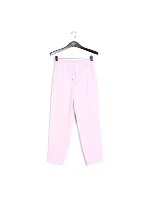 Lilac cotton tapered pants