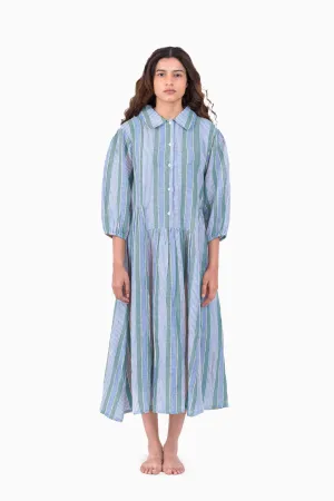 Linen Jane Dress-Vern Green