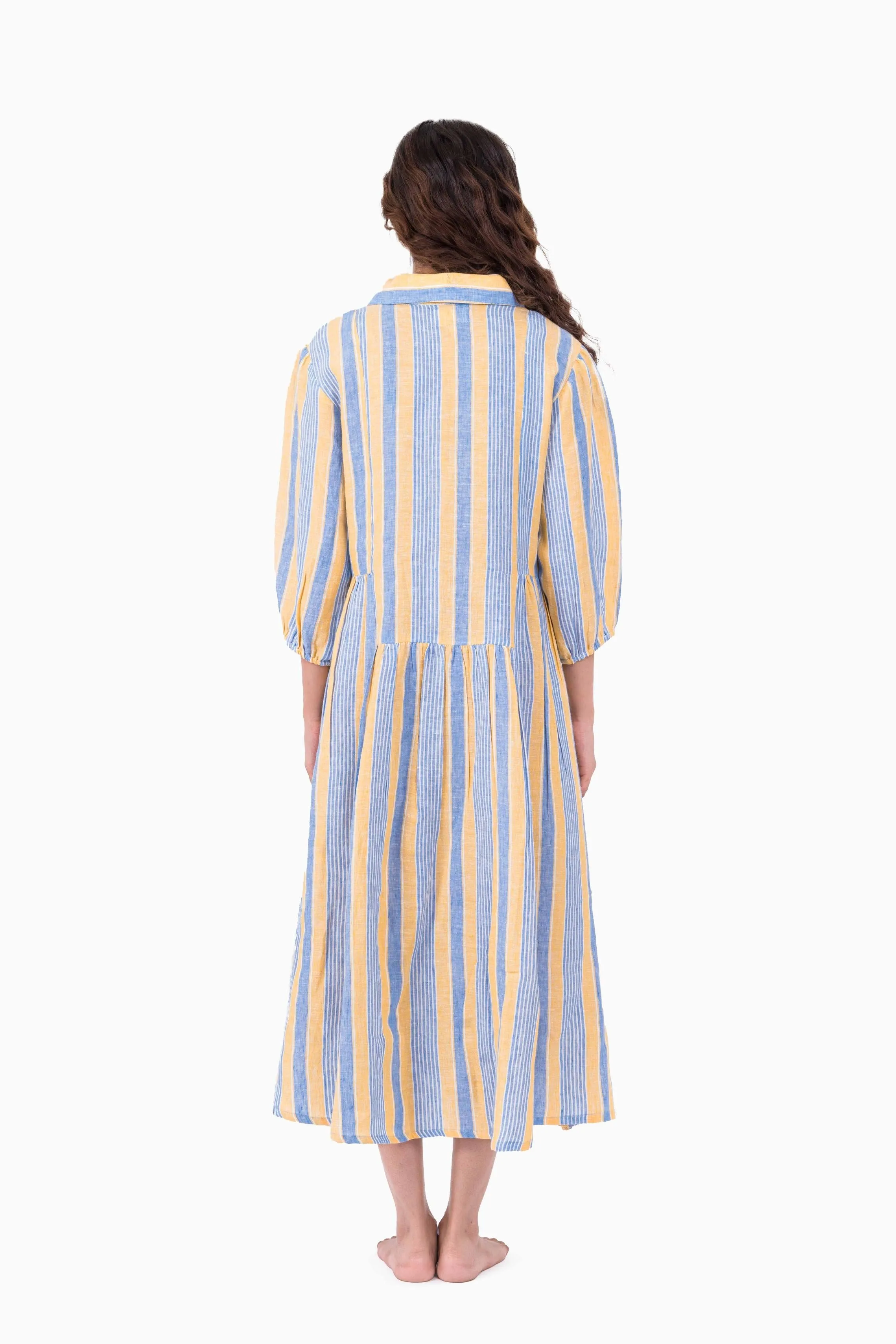 Linen Jane Dress-Vern Yellow
