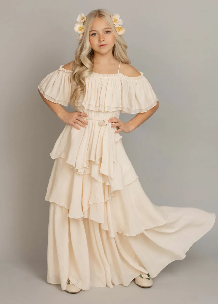 Litta Dress in Cream
