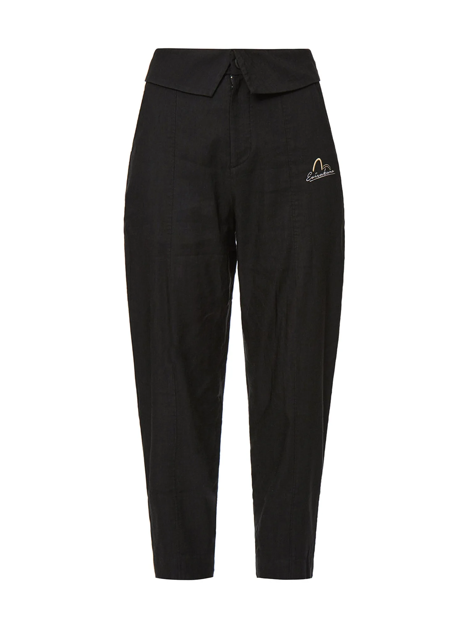 Logo Embroidery Tapered Pants