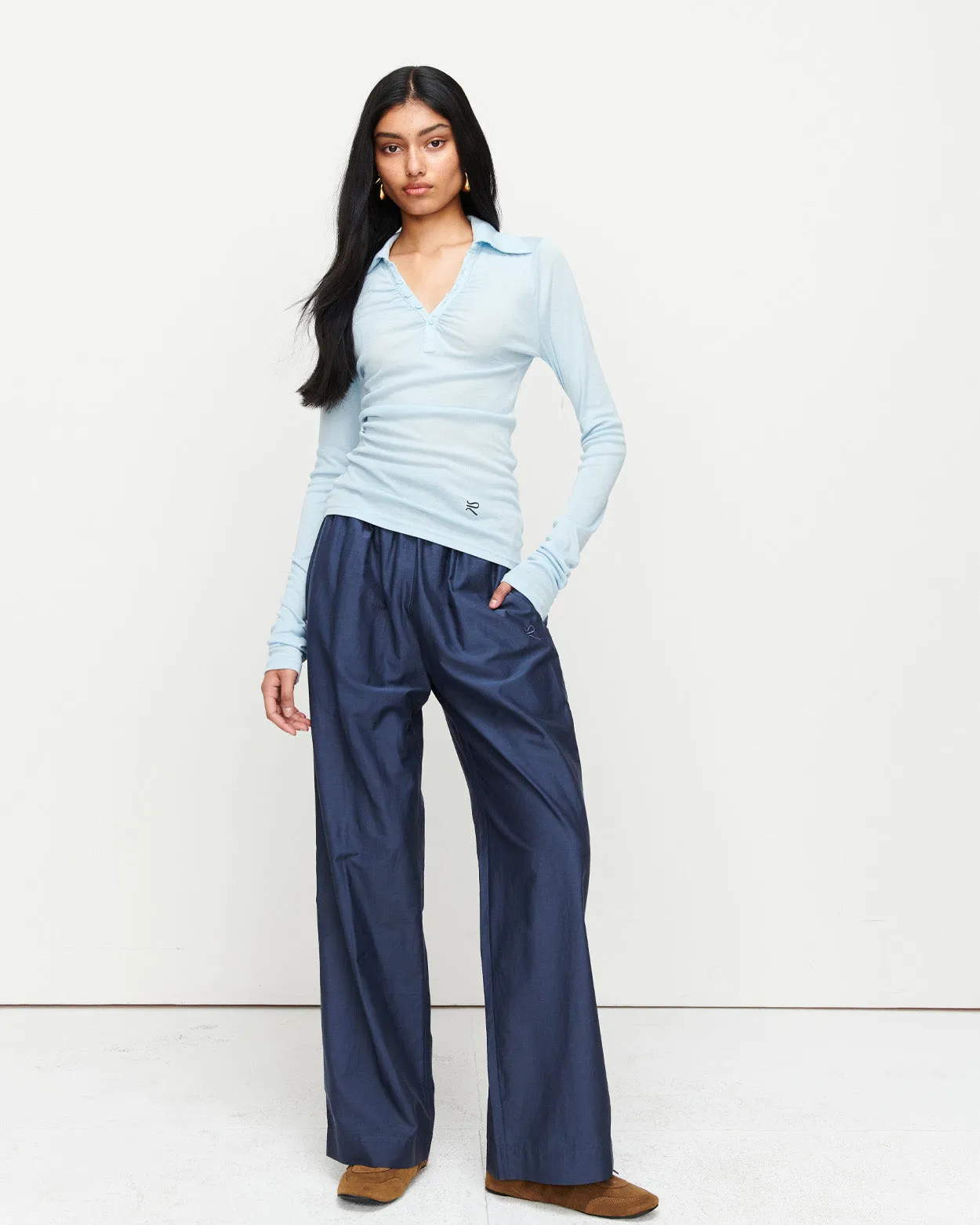 Louise Knit Top | Blue
