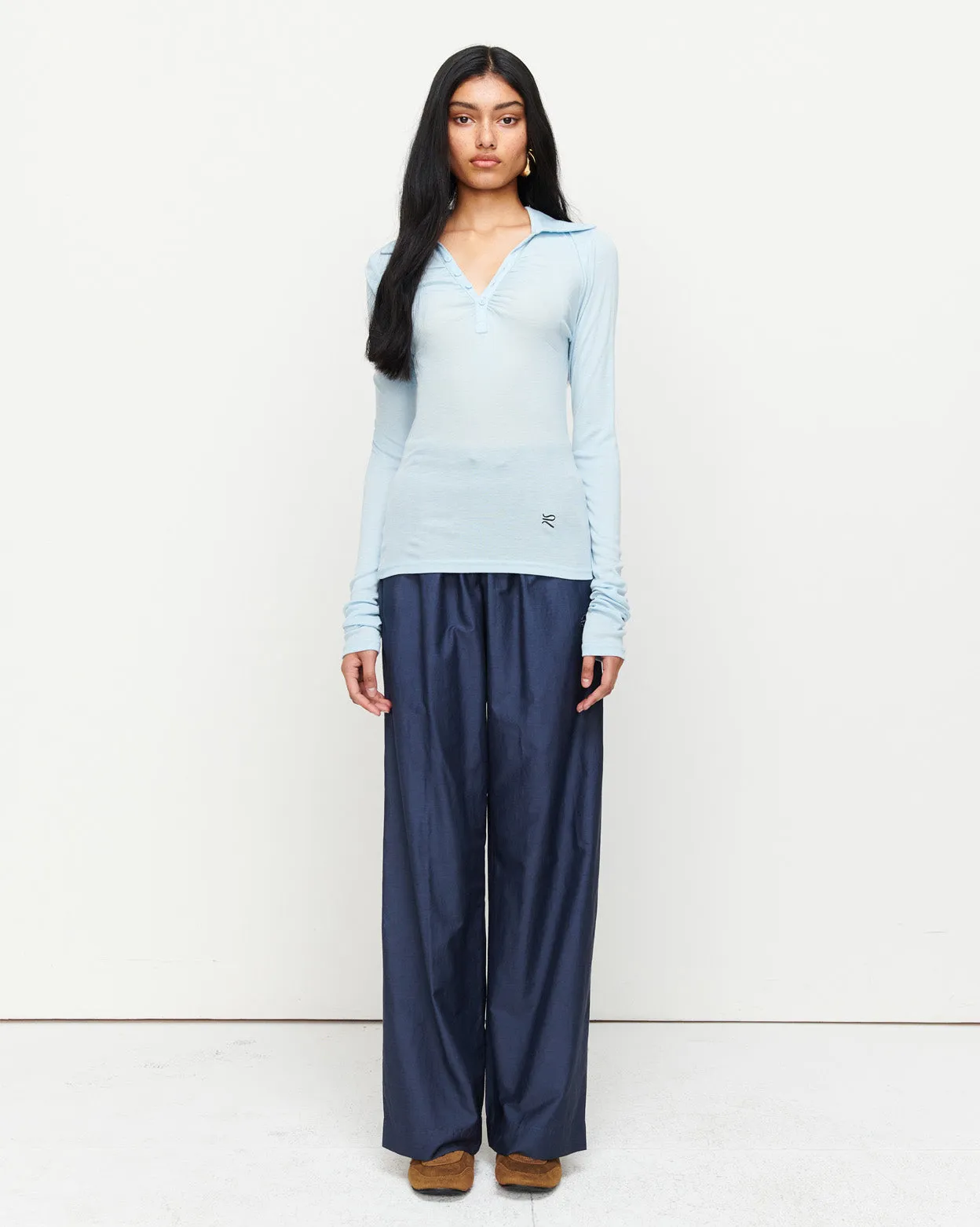 Louise Knit Top | Blue