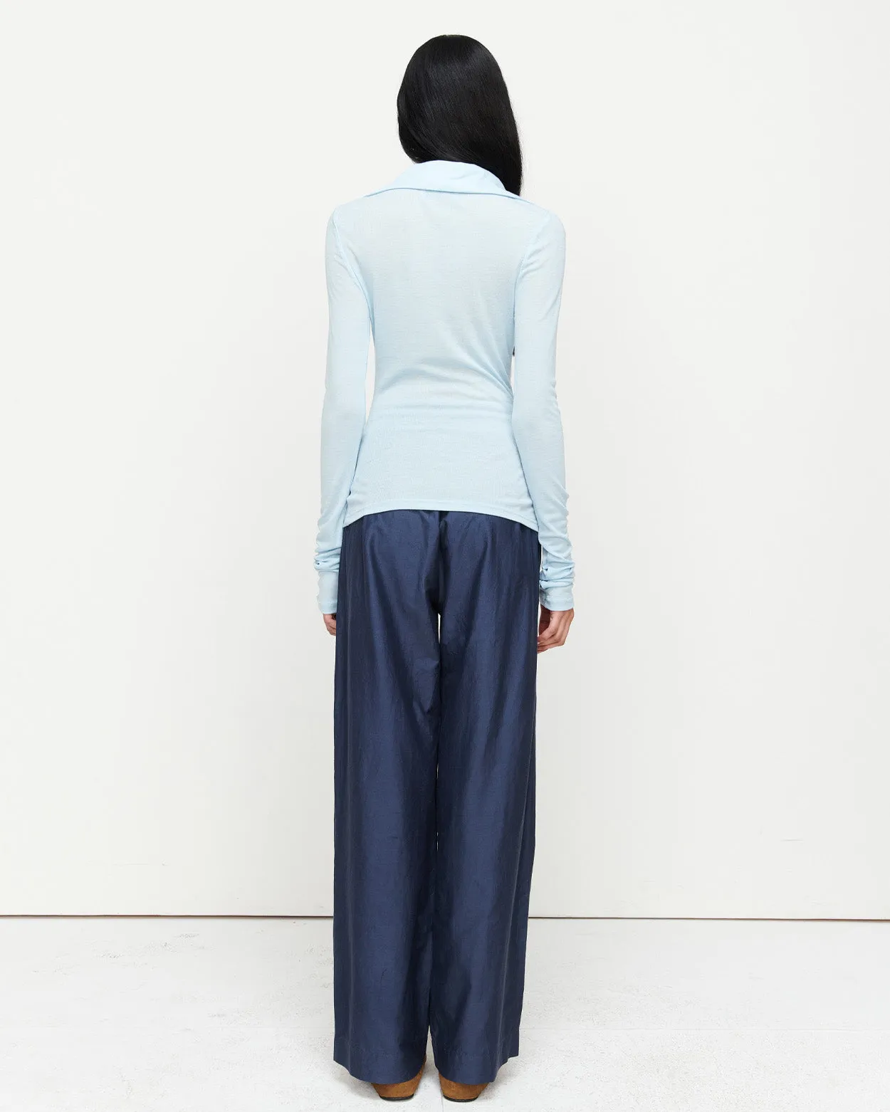 Louise Knit Top | Blue