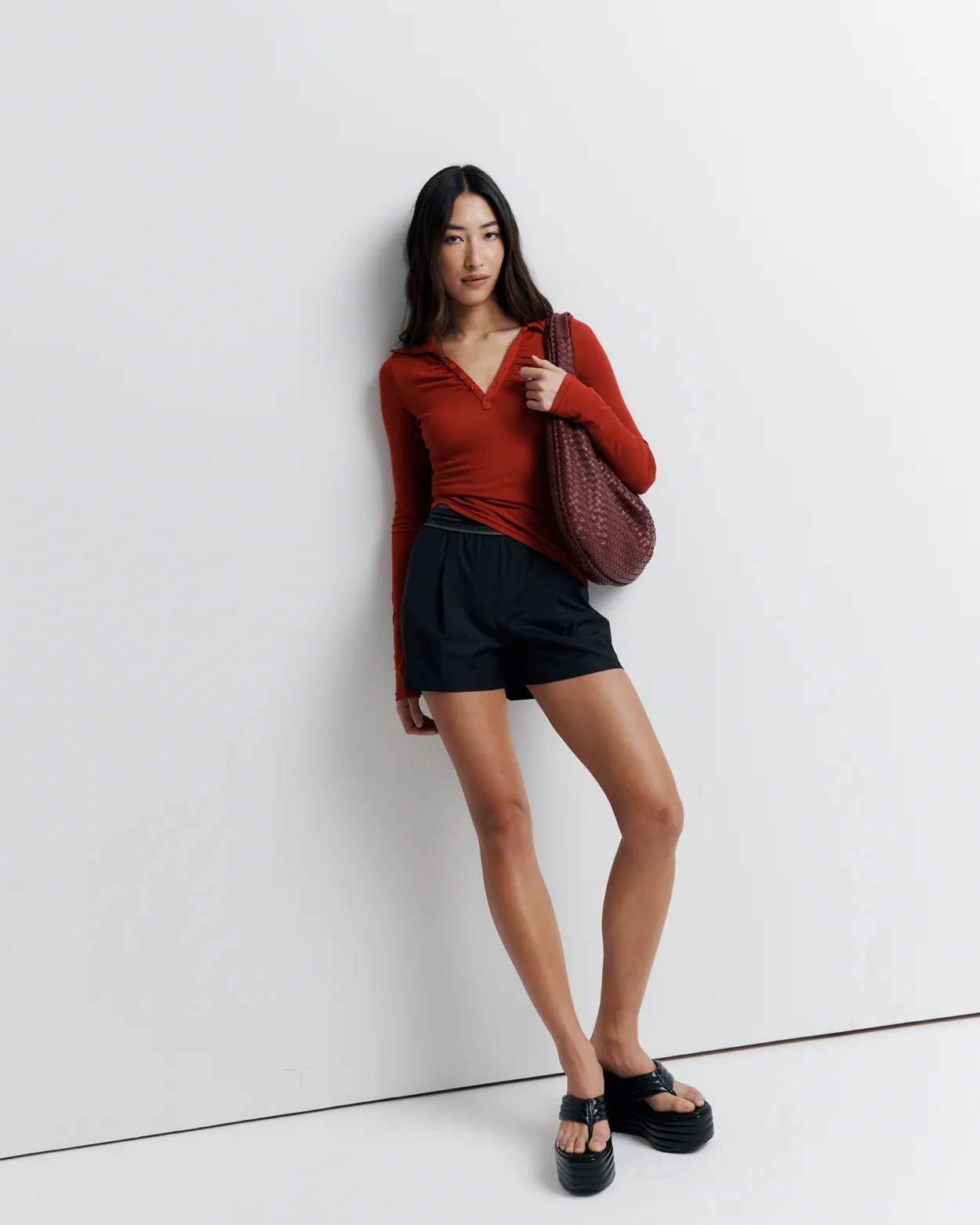 Louise Knit Top | Red