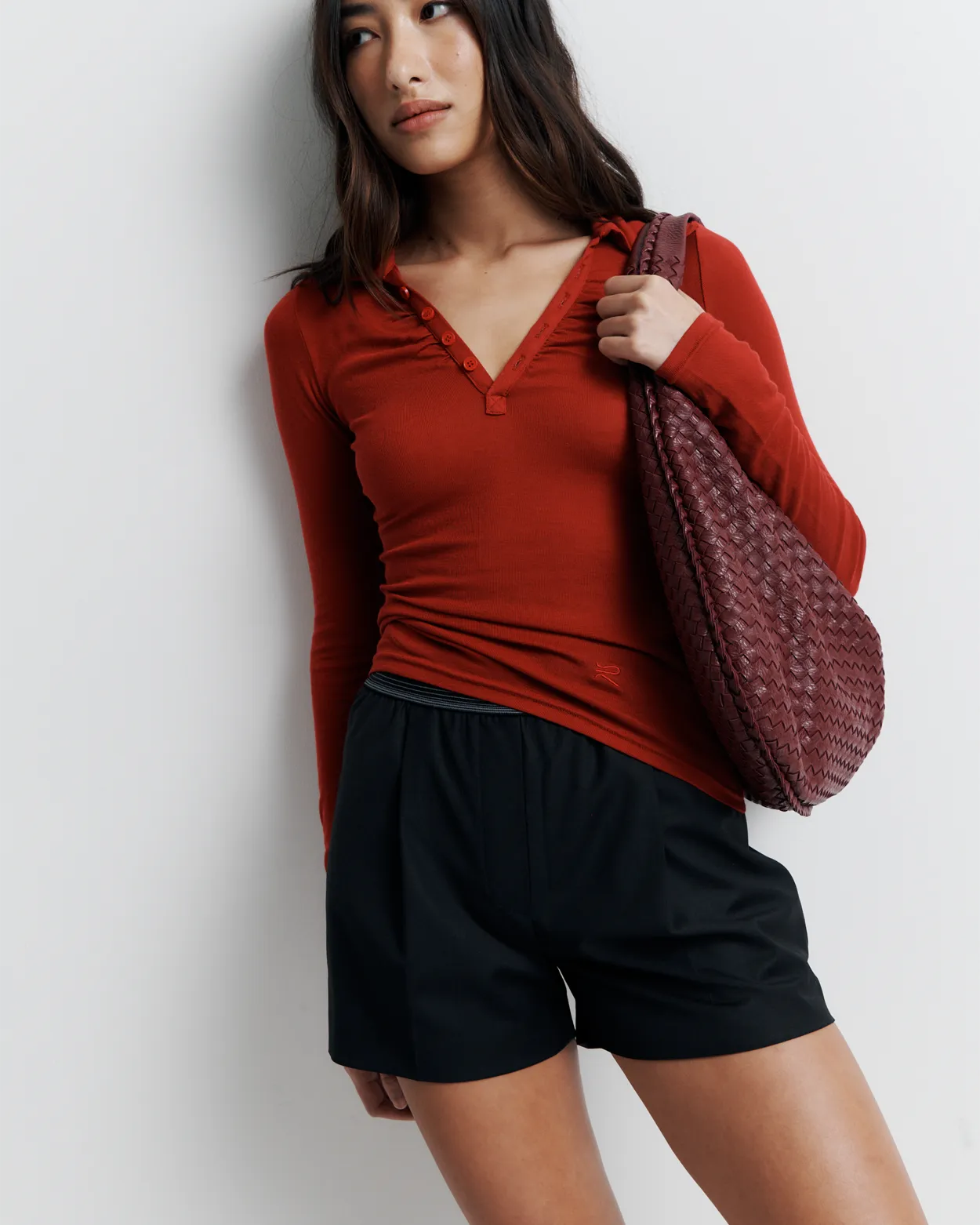 Louise Knit Top | Red
