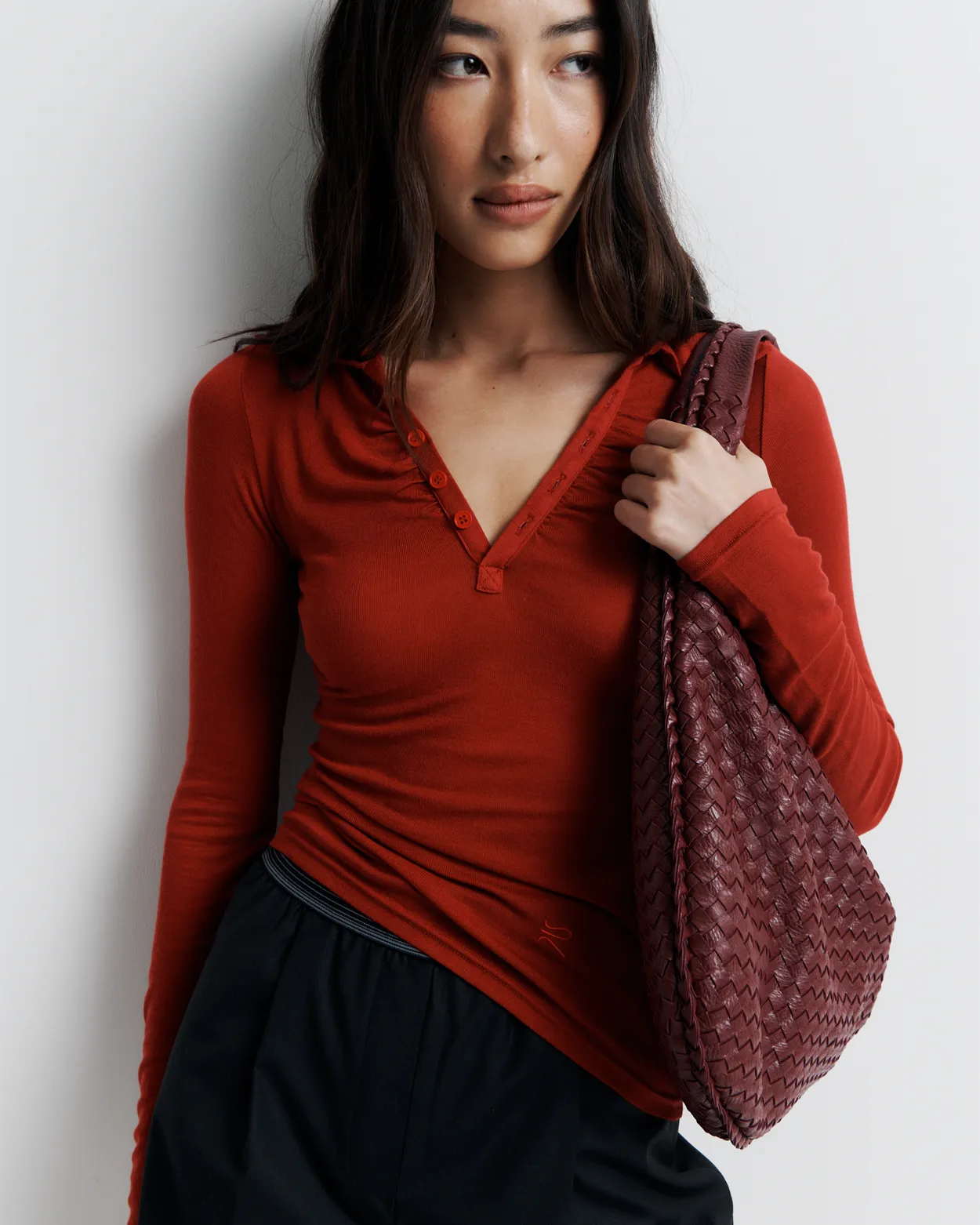 Louise Knit Top | Red