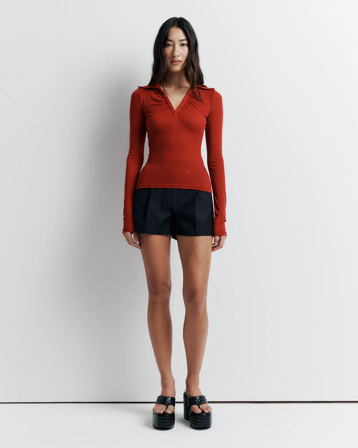 Louise Knit Top | Red
