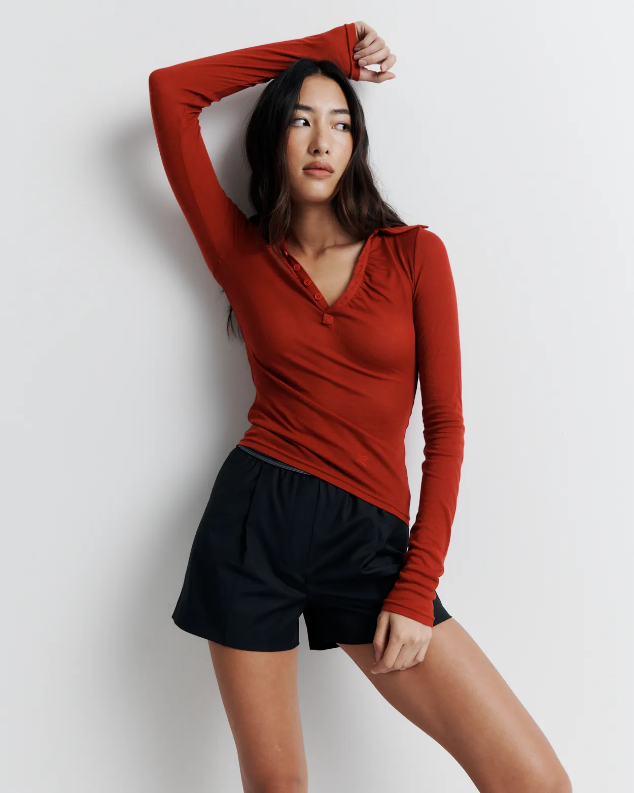 Louise Knit Top | Red