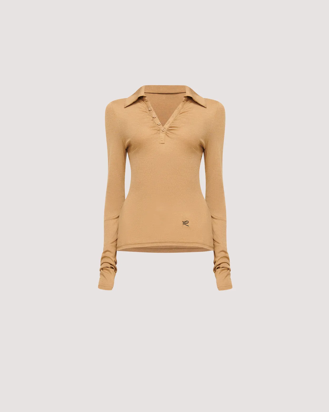 Louise Knit Top | Tan