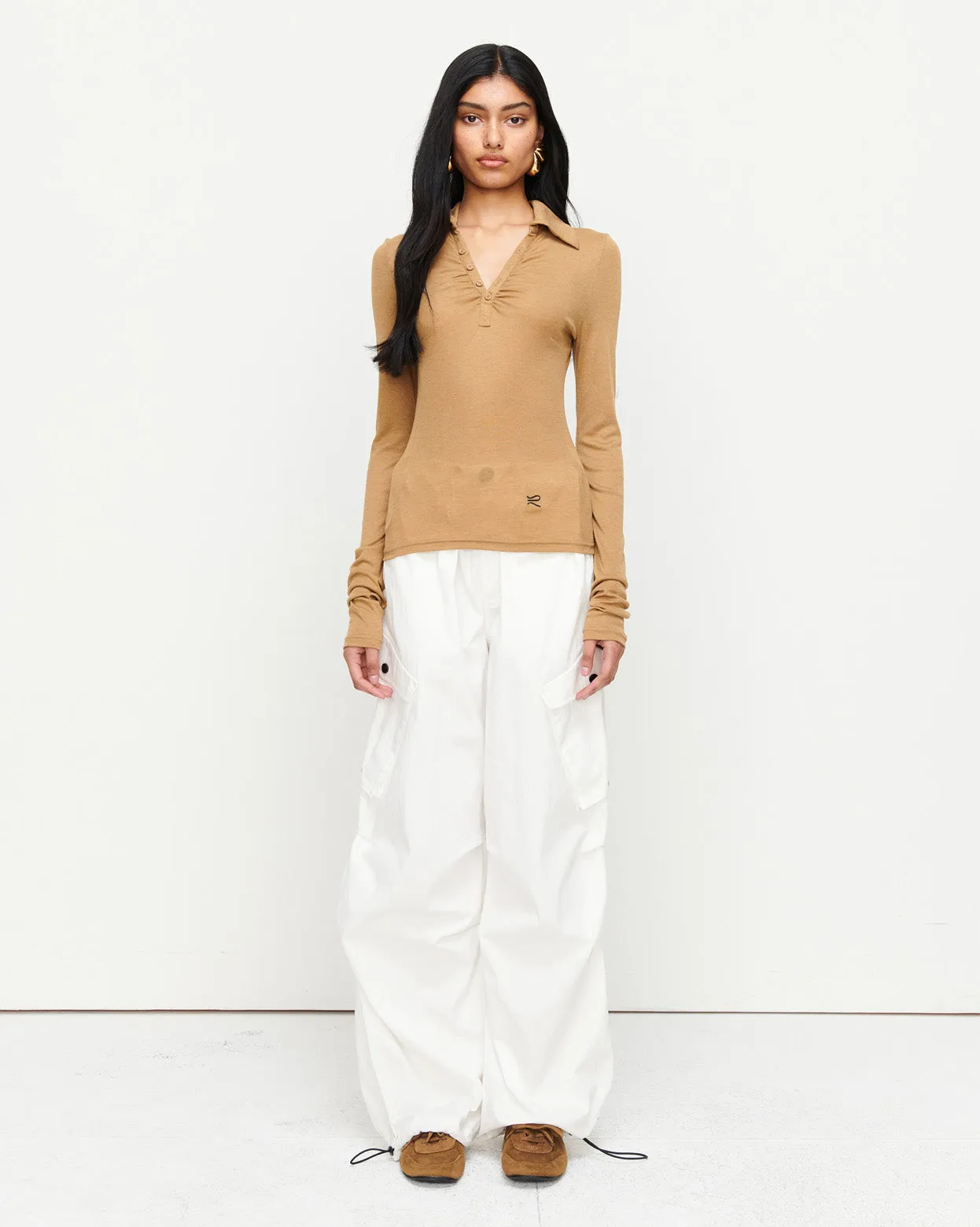 Louise Knit Top | Tan
