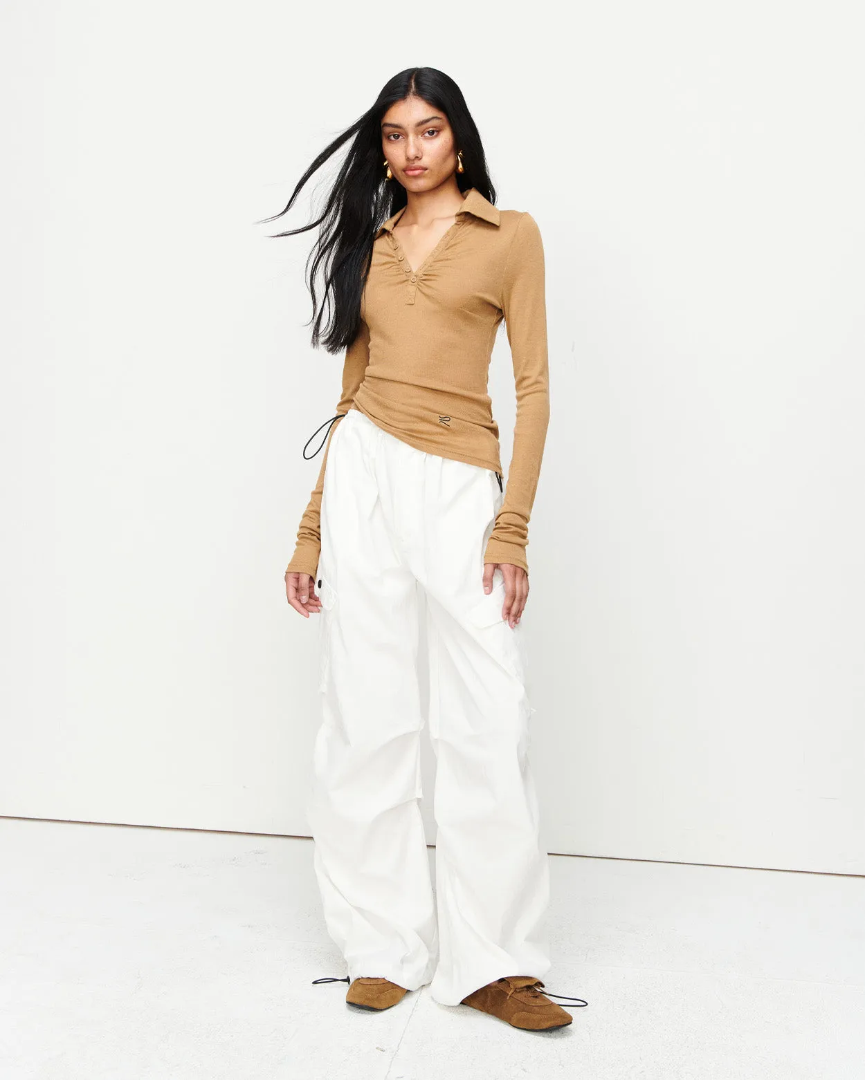 Louise Knit Top | Tan
