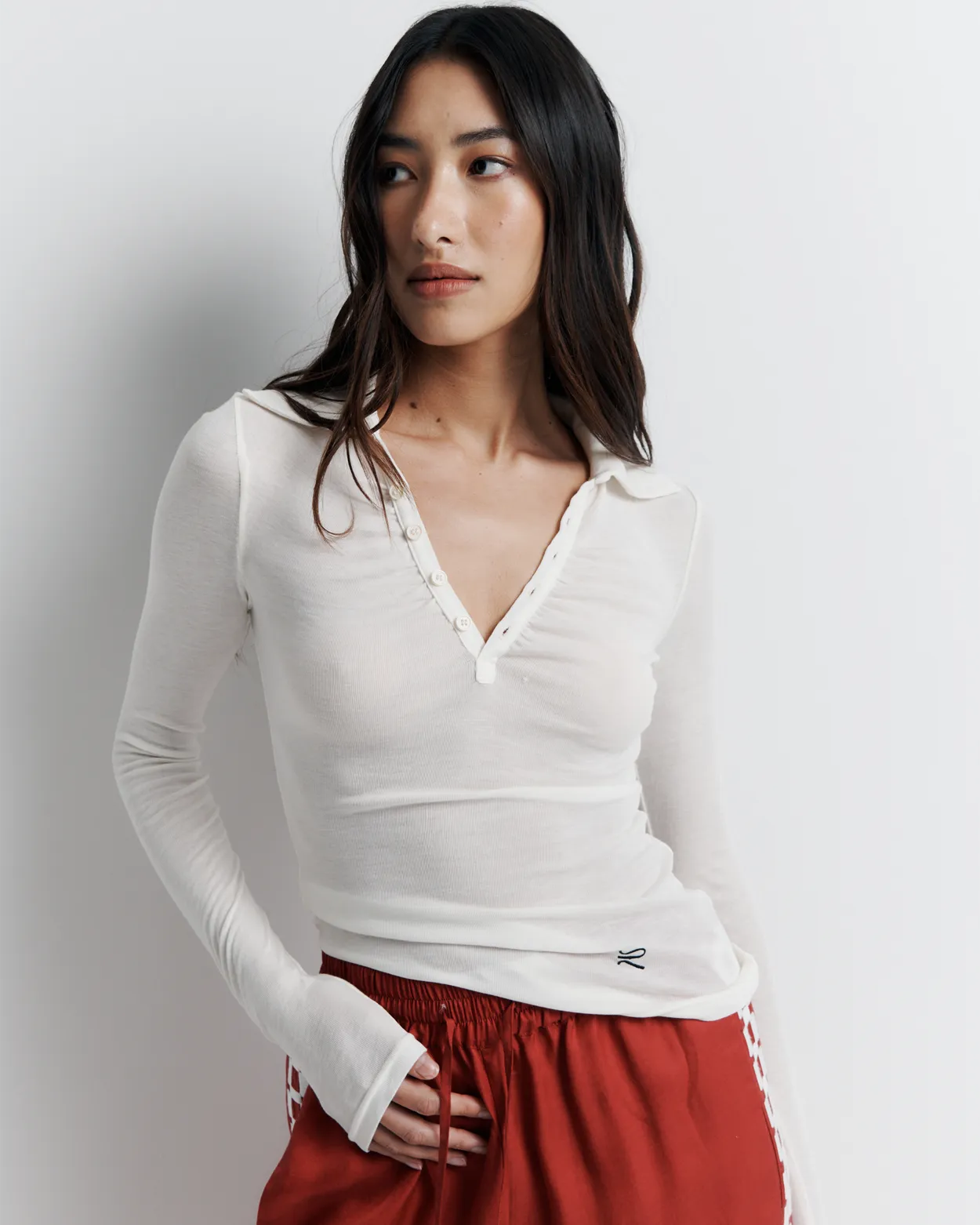 Louise Knit Top | White