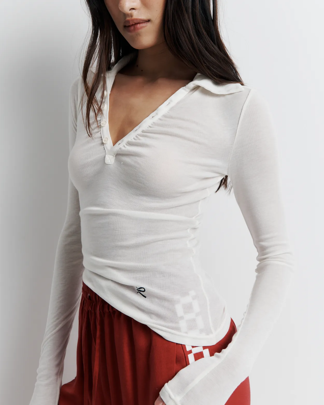 Louise Knit Top | White