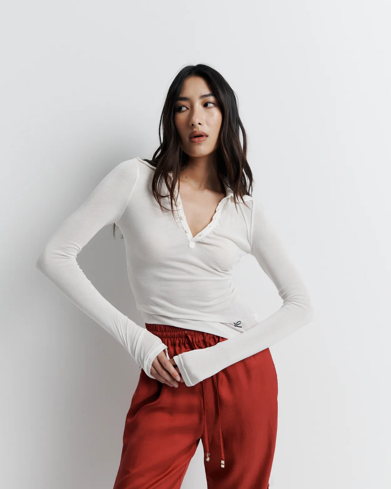 Louise Knit Top | White