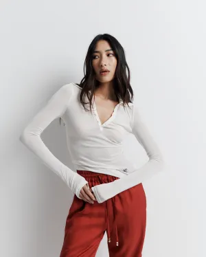Louise Knit Top | White