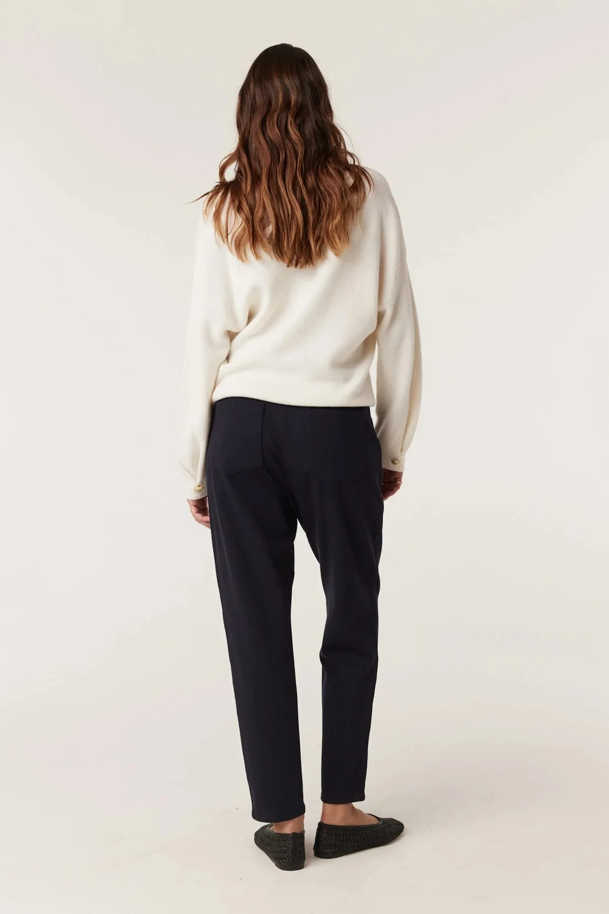 Luca Twill Jogger - Navy