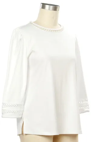 Marilyn Solid Top Trim Insert - White - 41L2