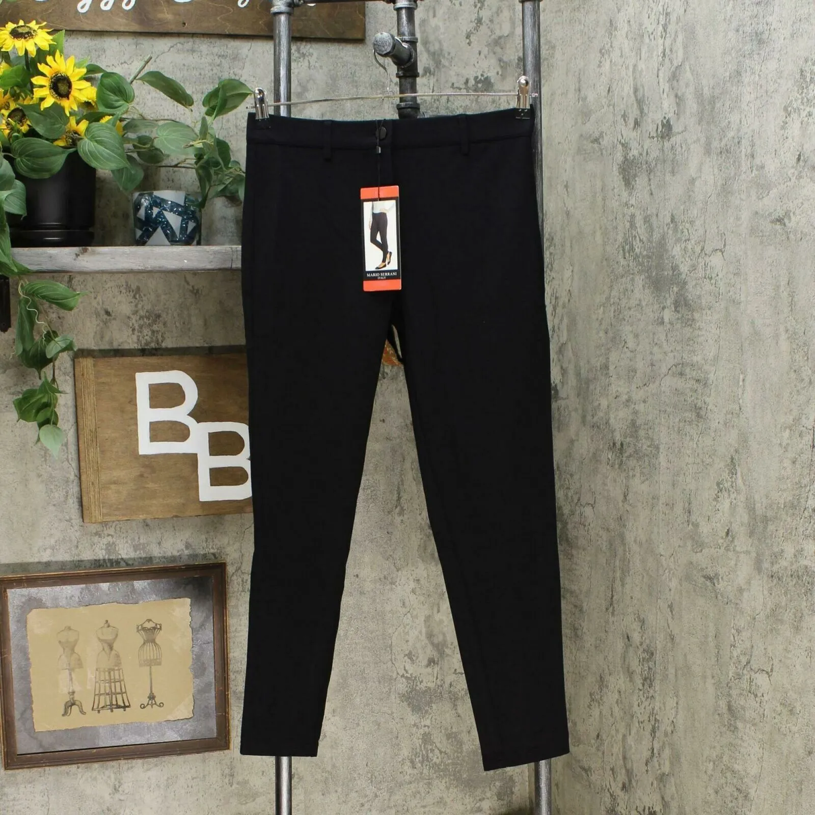 Mario Serrani Women's Slimming Modern Fit Knit Career Leggings