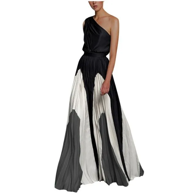 Maxi Summer Casual Cold Shoulder Dress