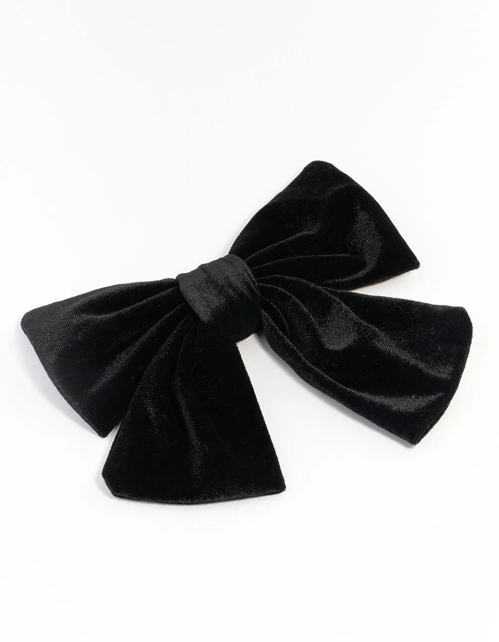 Medium Relaxed Velvet Bow clip