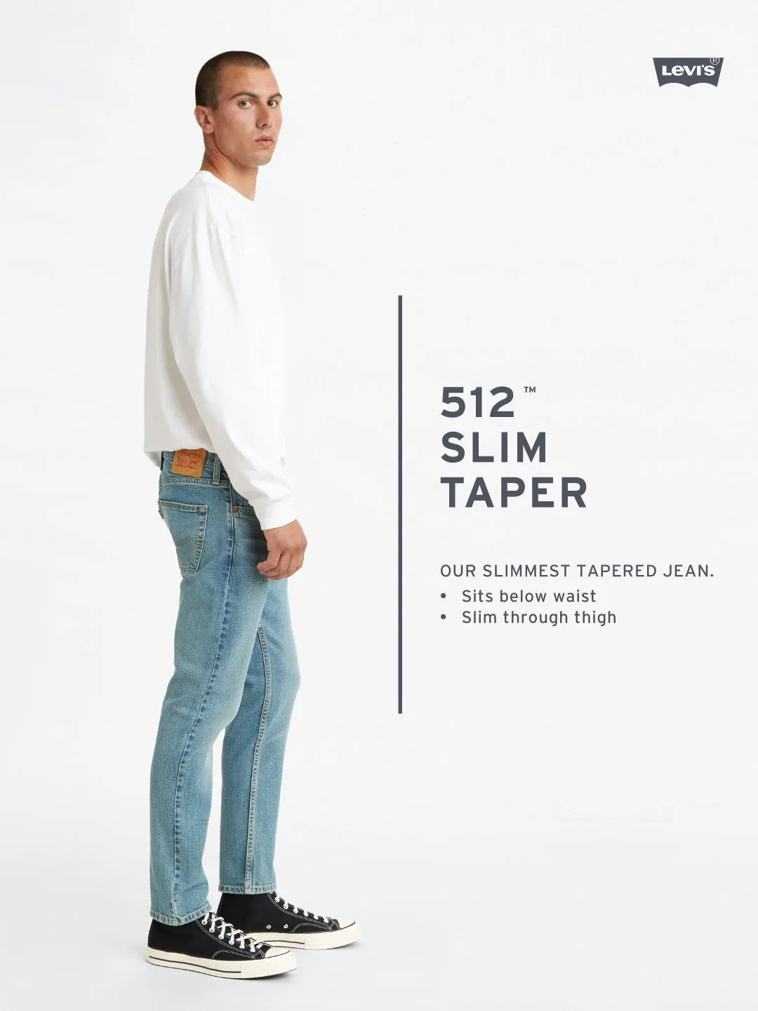 Men's 512 Slim Tapered Fit Brown Chinos