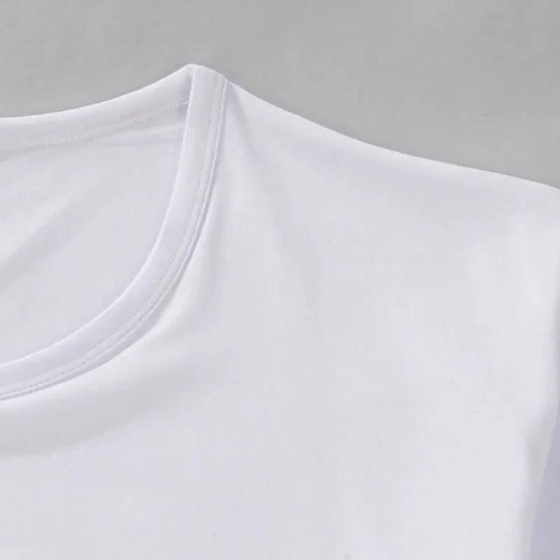 Men's Plain White T-Shirts: Casual Summer O-Neck Tees in Oversize