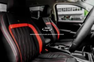 Mercedes X-Class (2019-Present) Black & Red Leather Interior 360° Tour