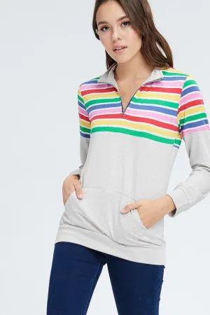 MILA TAUPE PULLOVER
