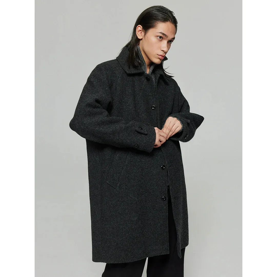 Minimalist Wool Overcoat