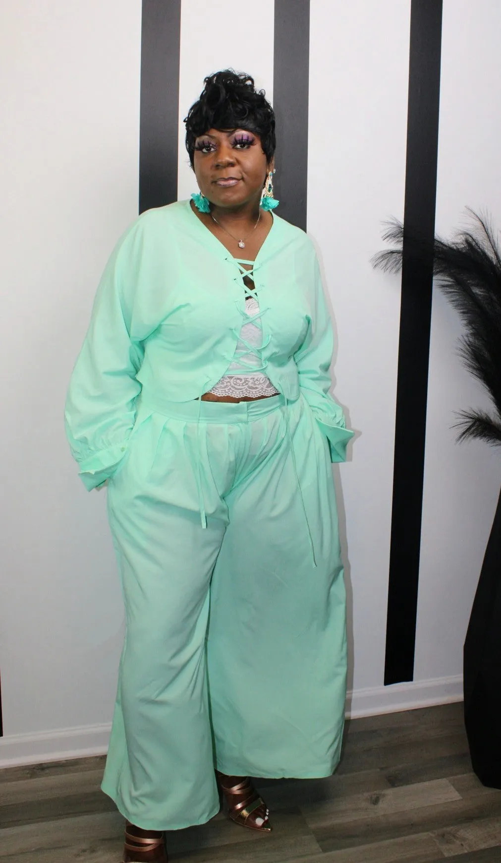 Mint To Be Two Piece Set