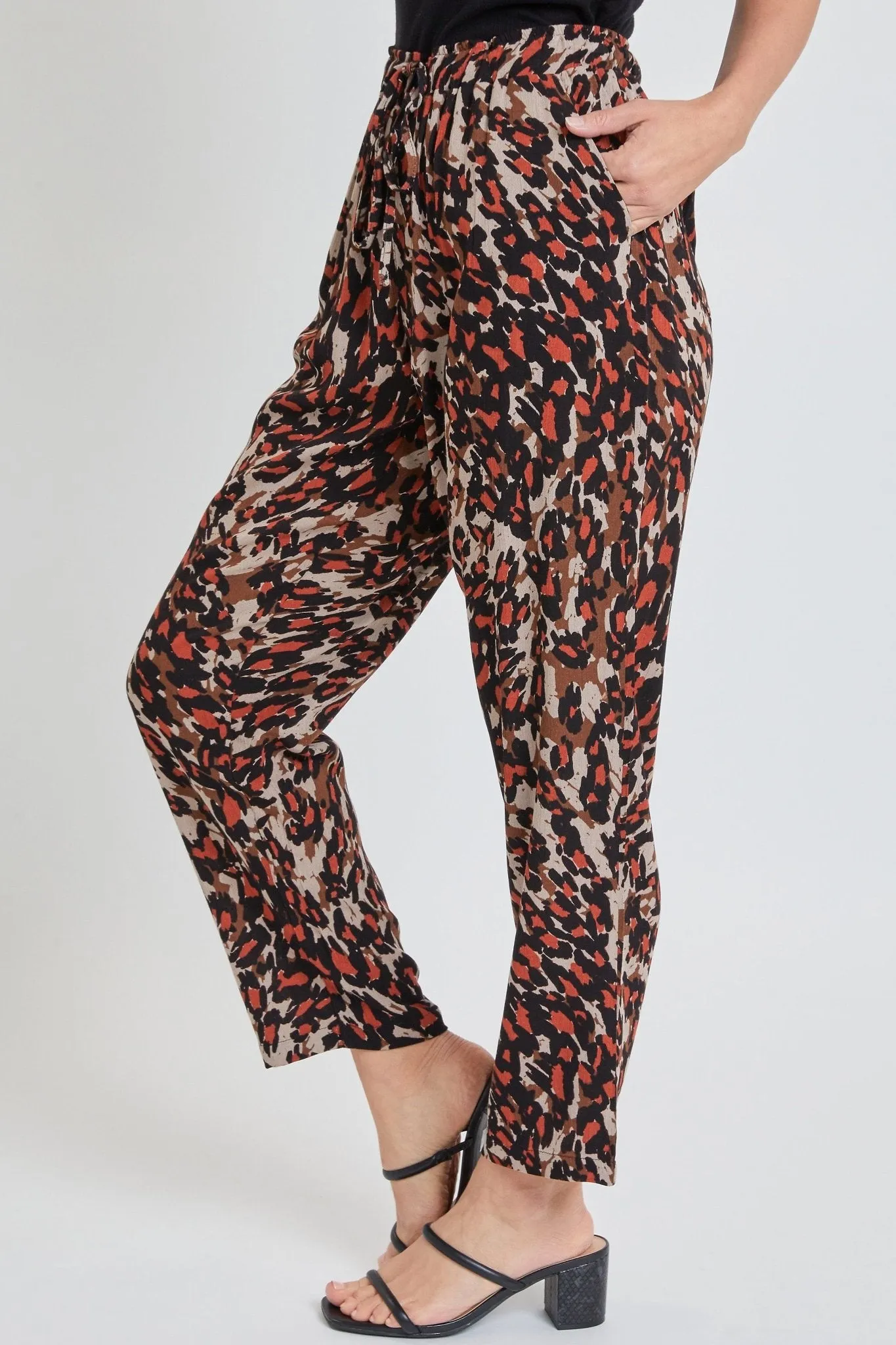Missy Straight Tapered Drawstring Waistband Pants , Pack Of 6
