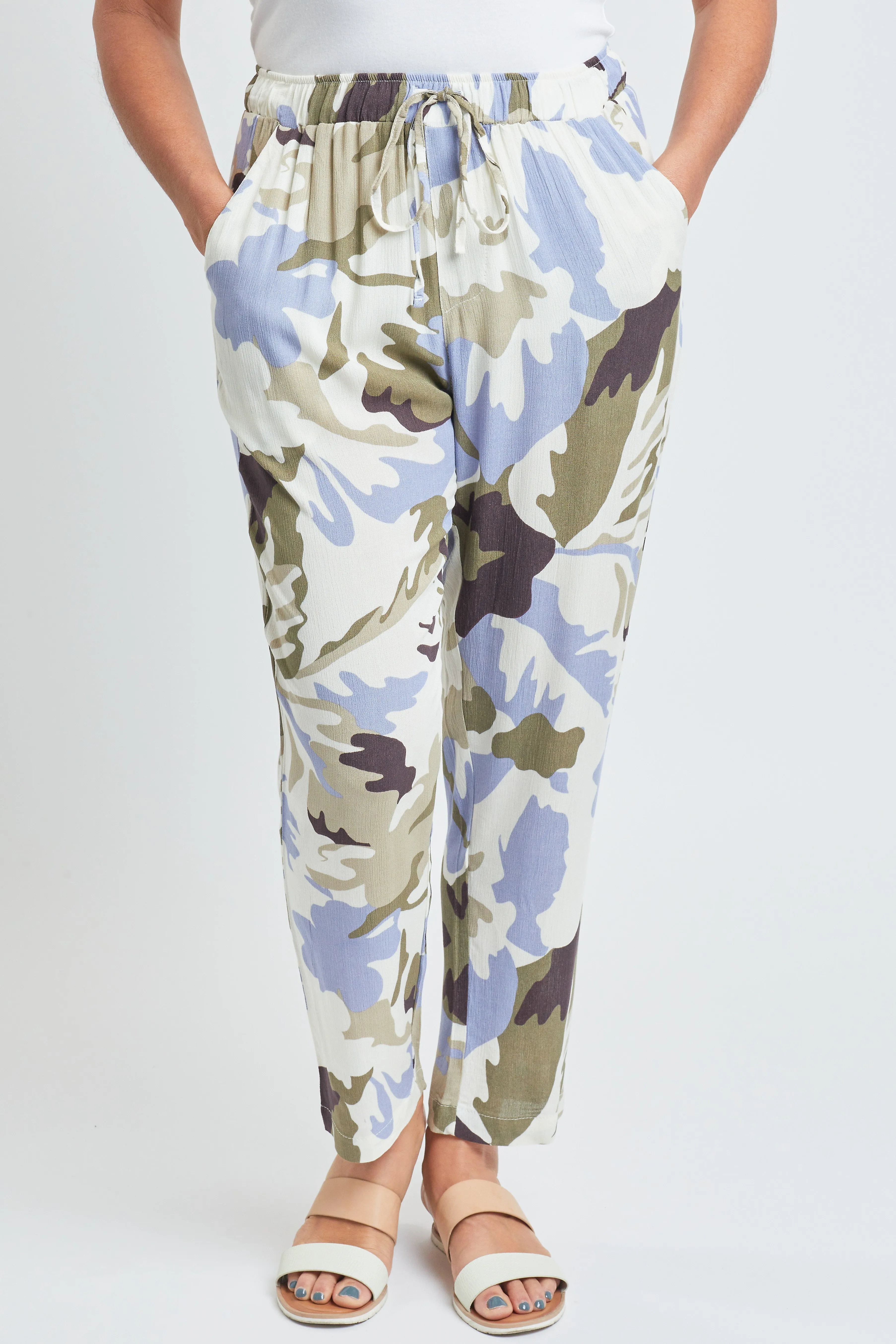 Missy Straight Tapered Drawstring Waistband Pants , Pack Of 6
