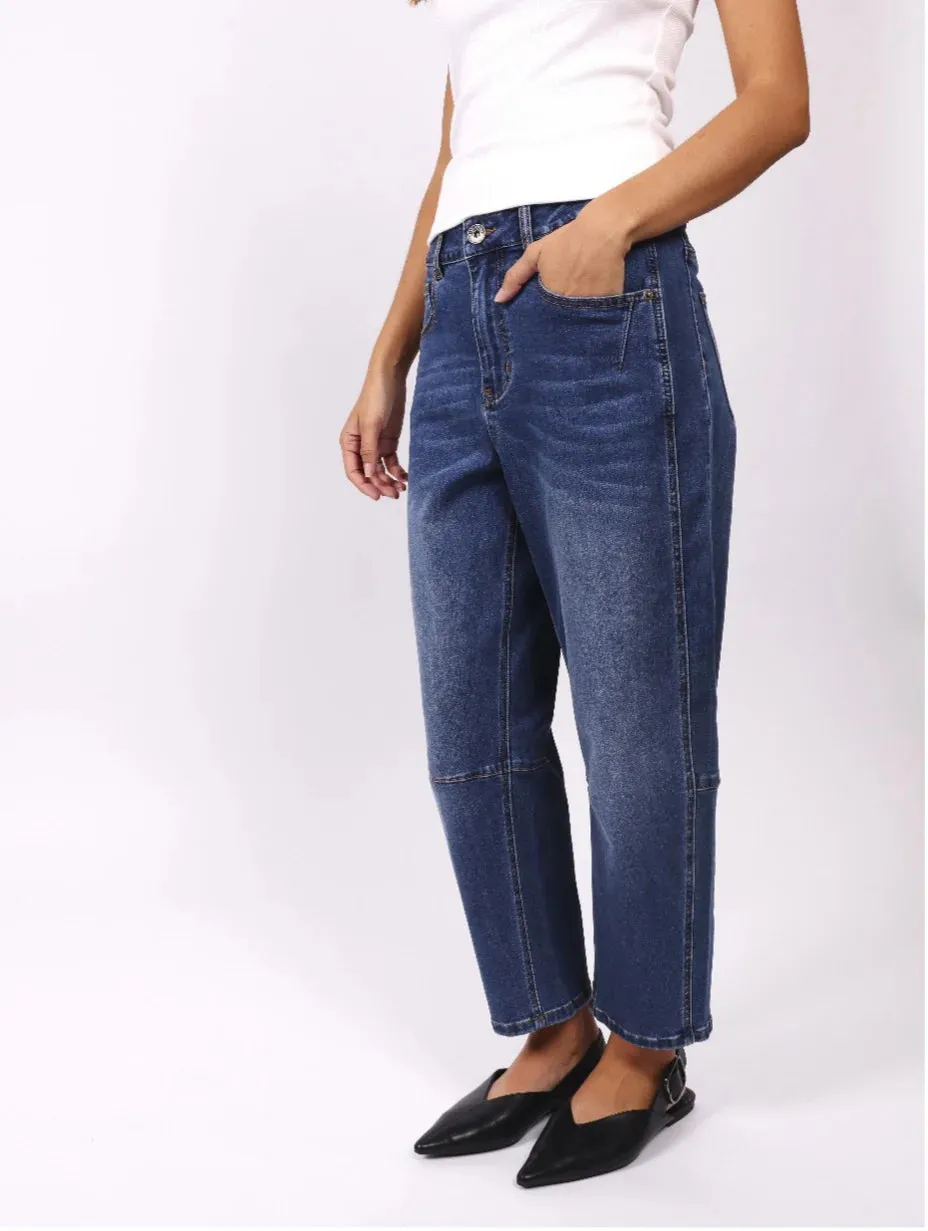MONACO DENIM TONI BARREL JEANS
