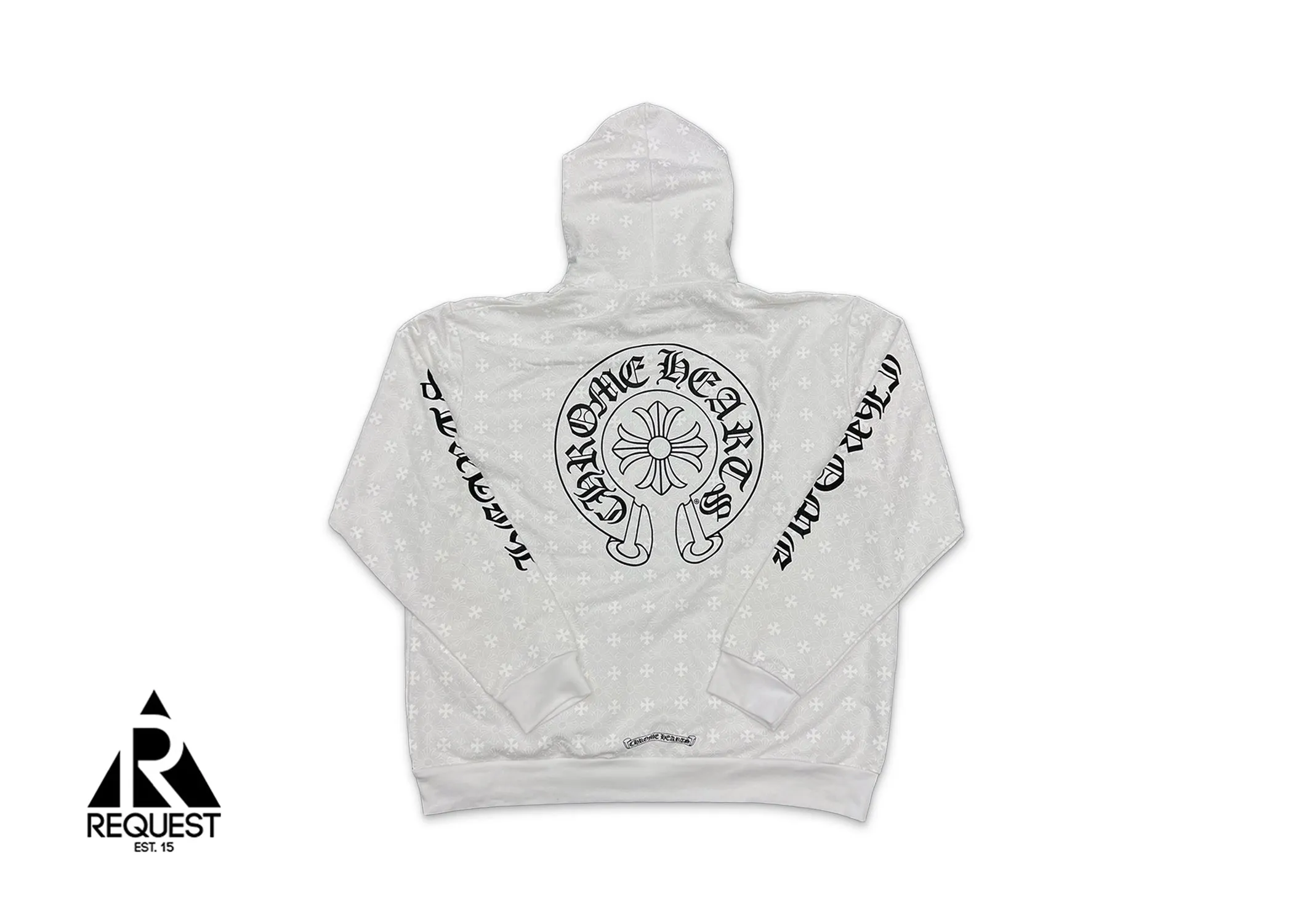 Motif Hoodie "White"