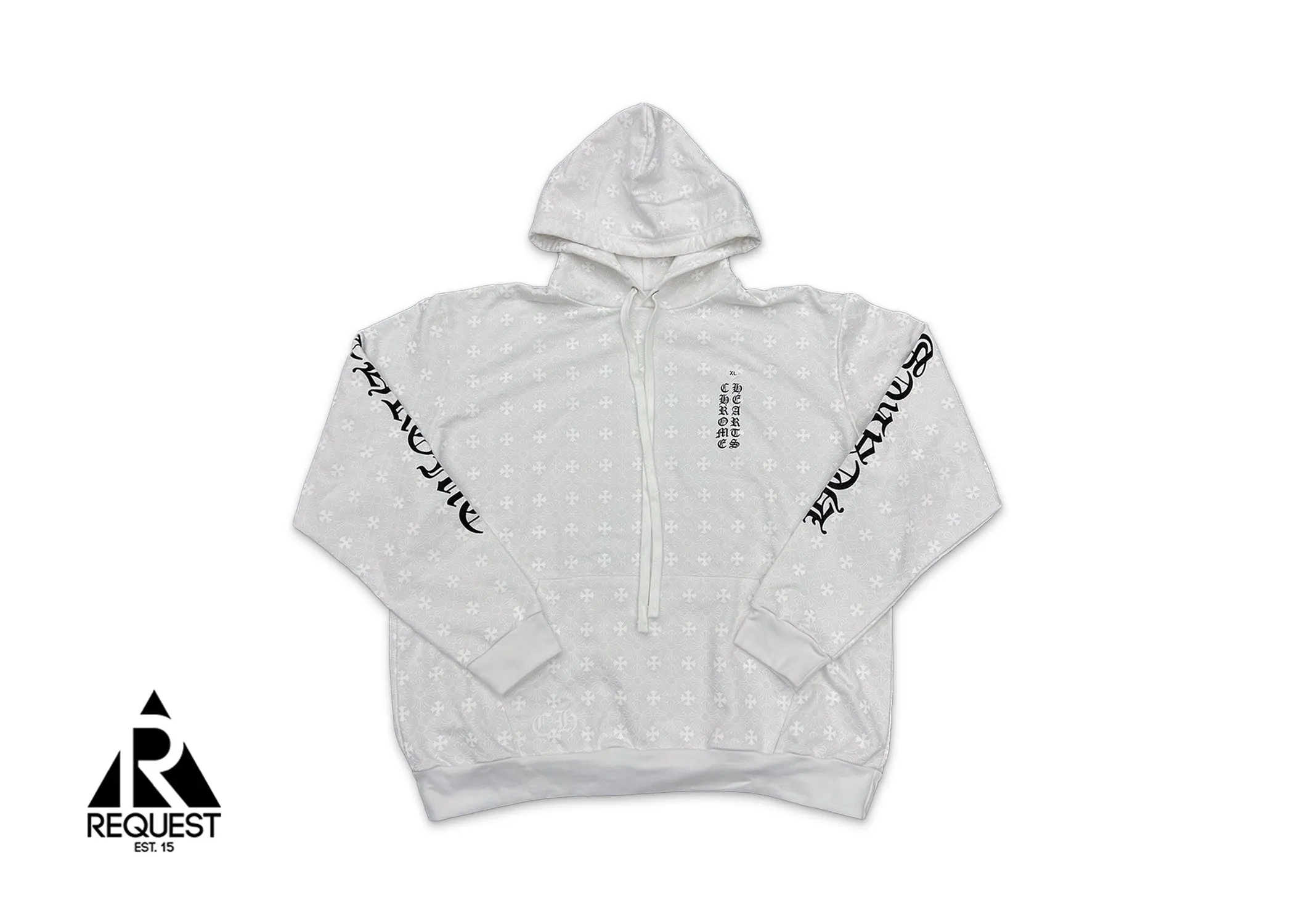 Motif Hoodie "White"