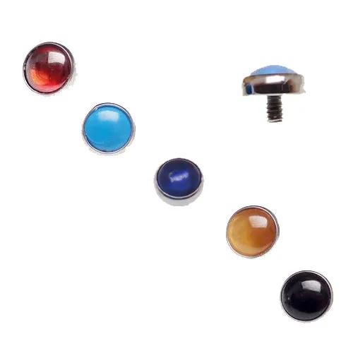 Natural Stone 4mm Titanium Tops 16g
