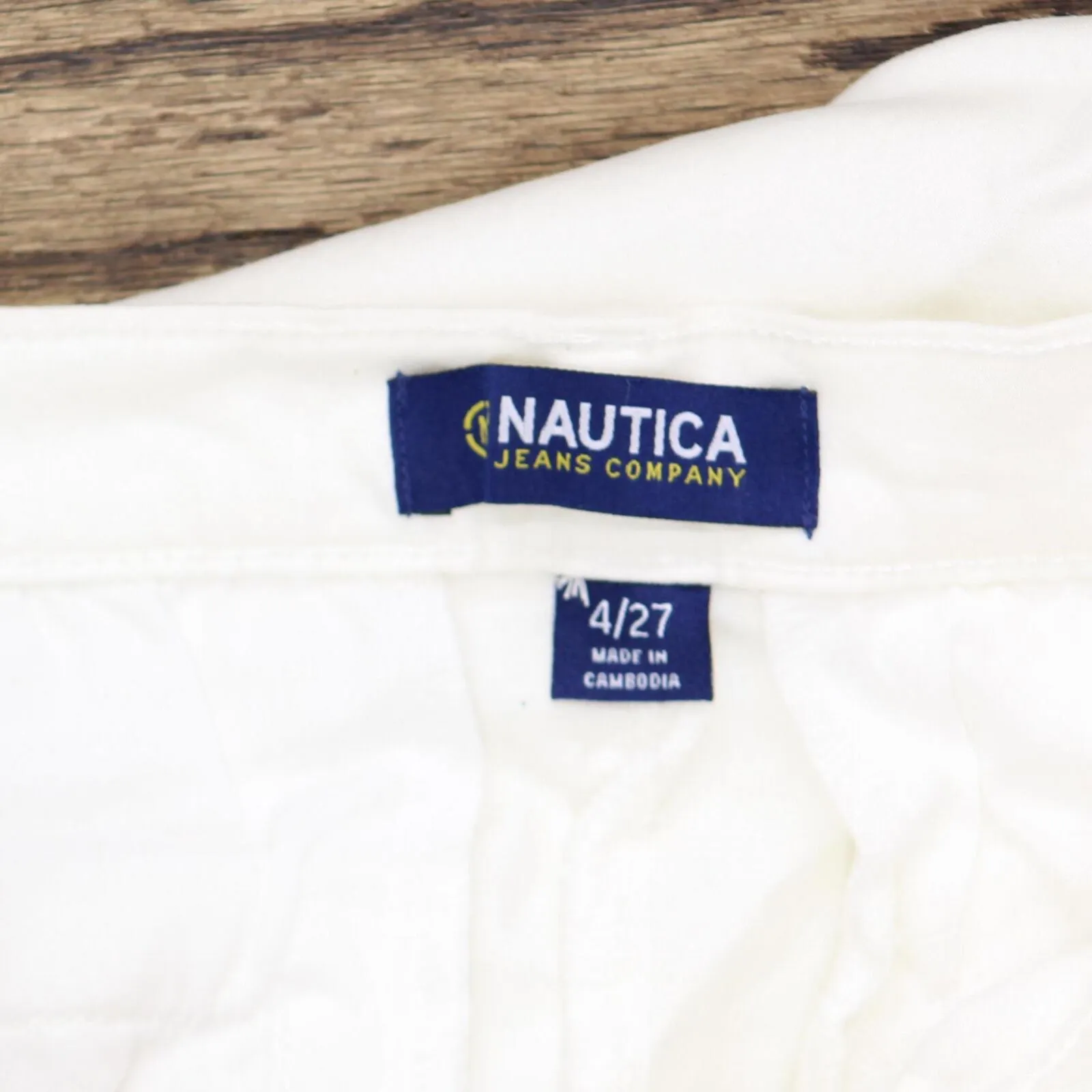 Nautica Womens Tencel Stretch Ankle Pant 1387342 White 4/27