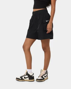 Nike Women's Nike Essential Woven High-Waisted Shorts Black/White