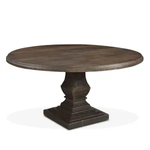 Nimes 60" Round Dining Table Weathered Mango