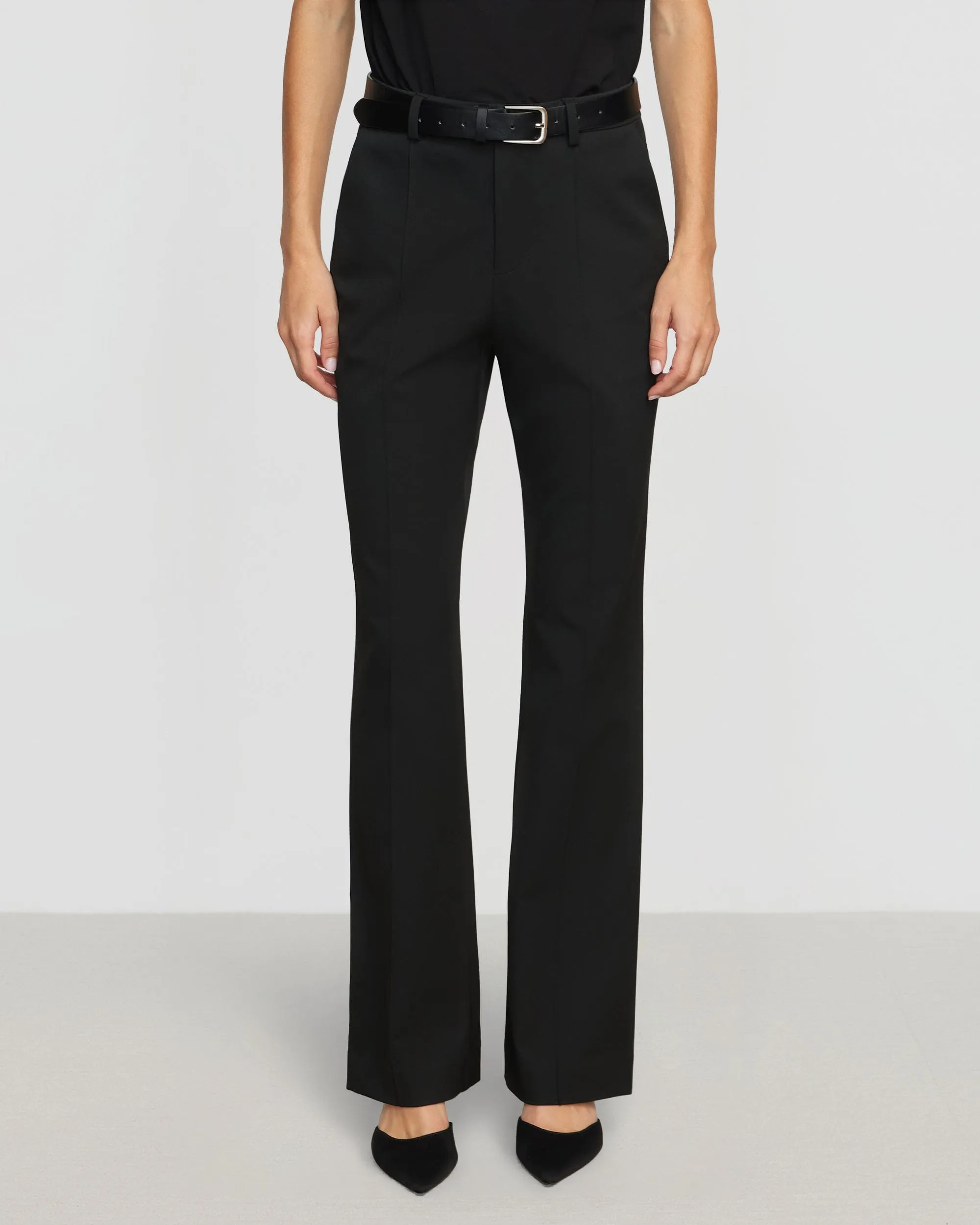 Noora Front-Seam Flare Pant