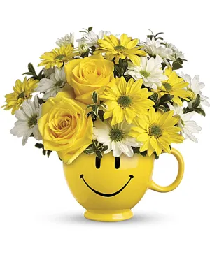 Nouri's Be Happy Bouquet With Roses