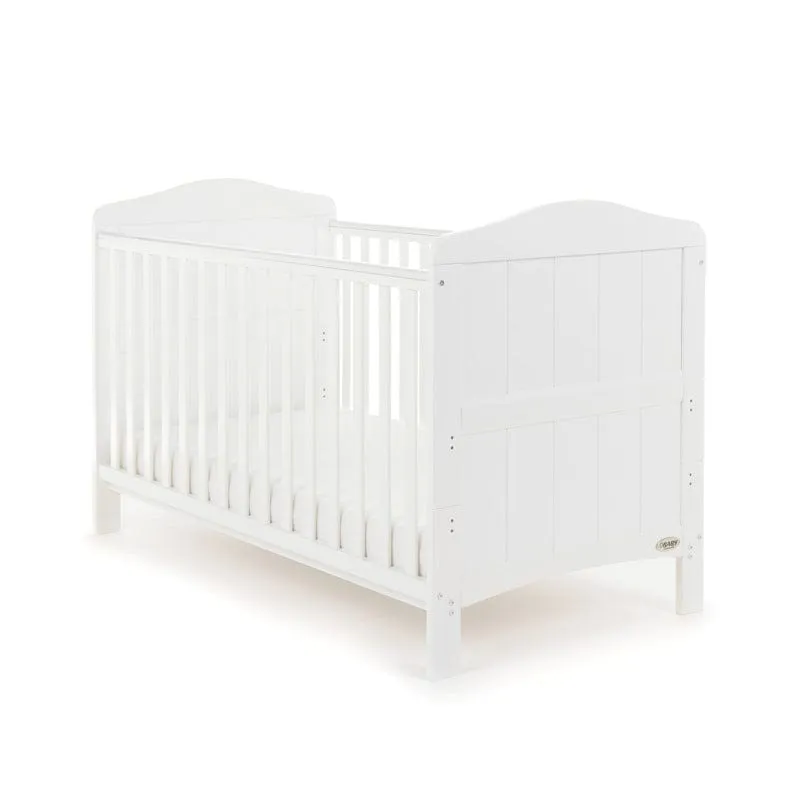 Obaby Whitby Cot Bed -White - Direct Delivery