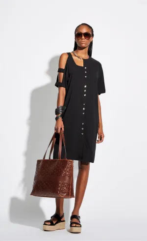 Oblique Creations Black Cutout Dress