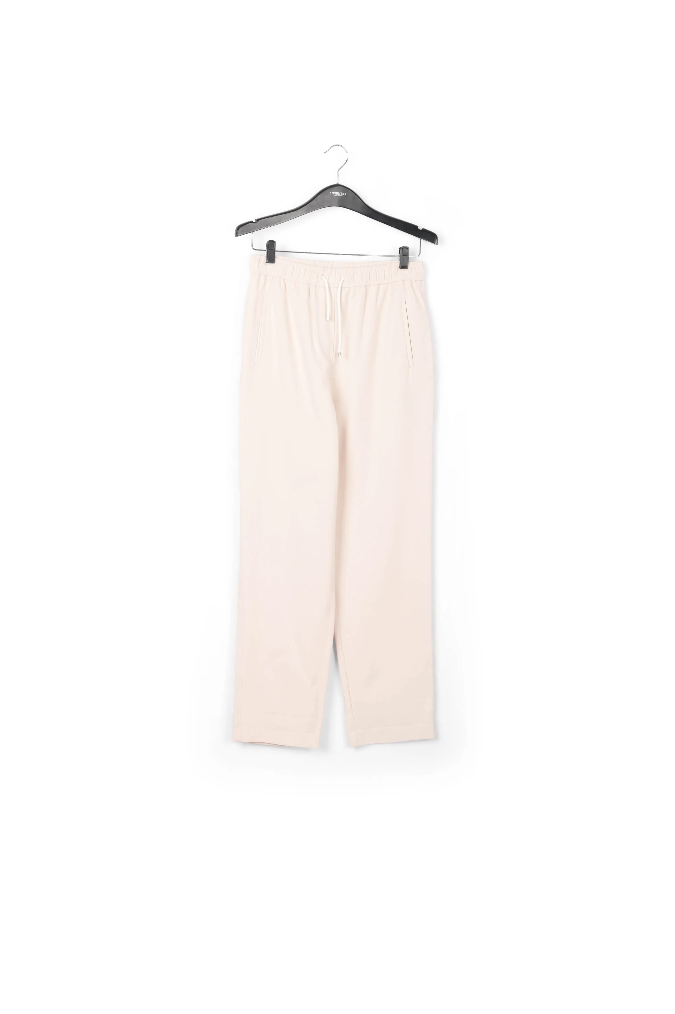 Off-white cotton tapered pants