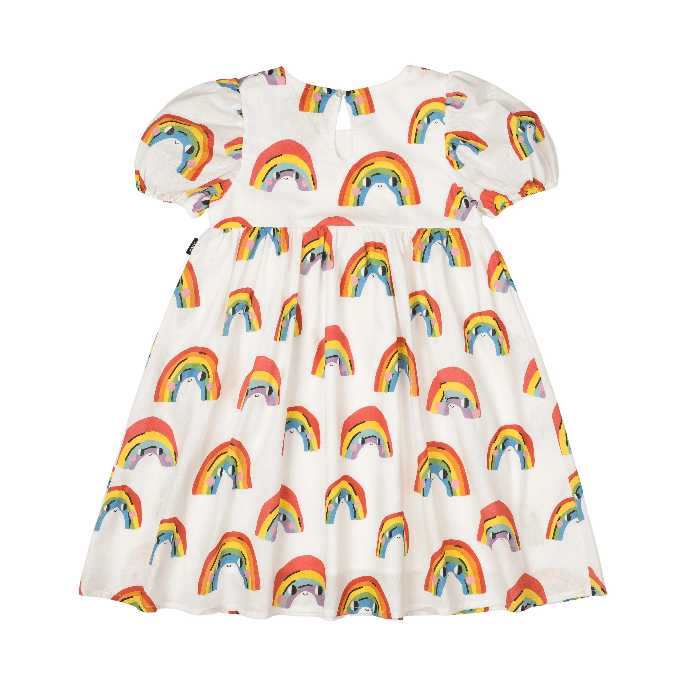 Over The Rainbow Puff Sleeve Dress