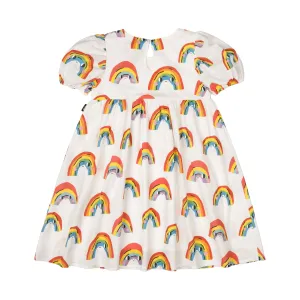 Over The Rainbow Puff Sleeve Dress